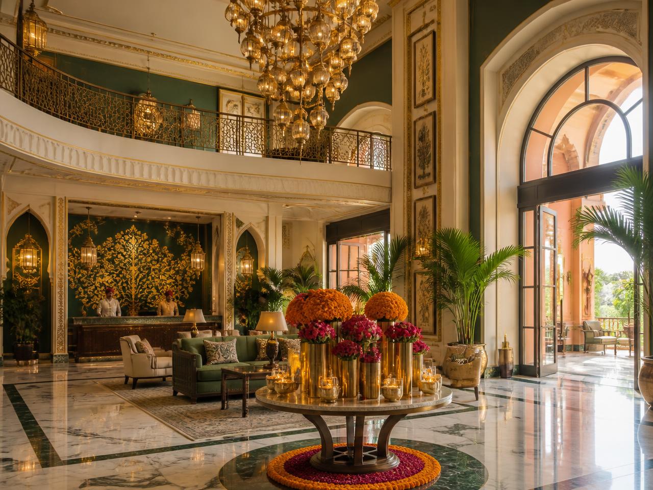 Arrival lobby at Ridhima Retreat