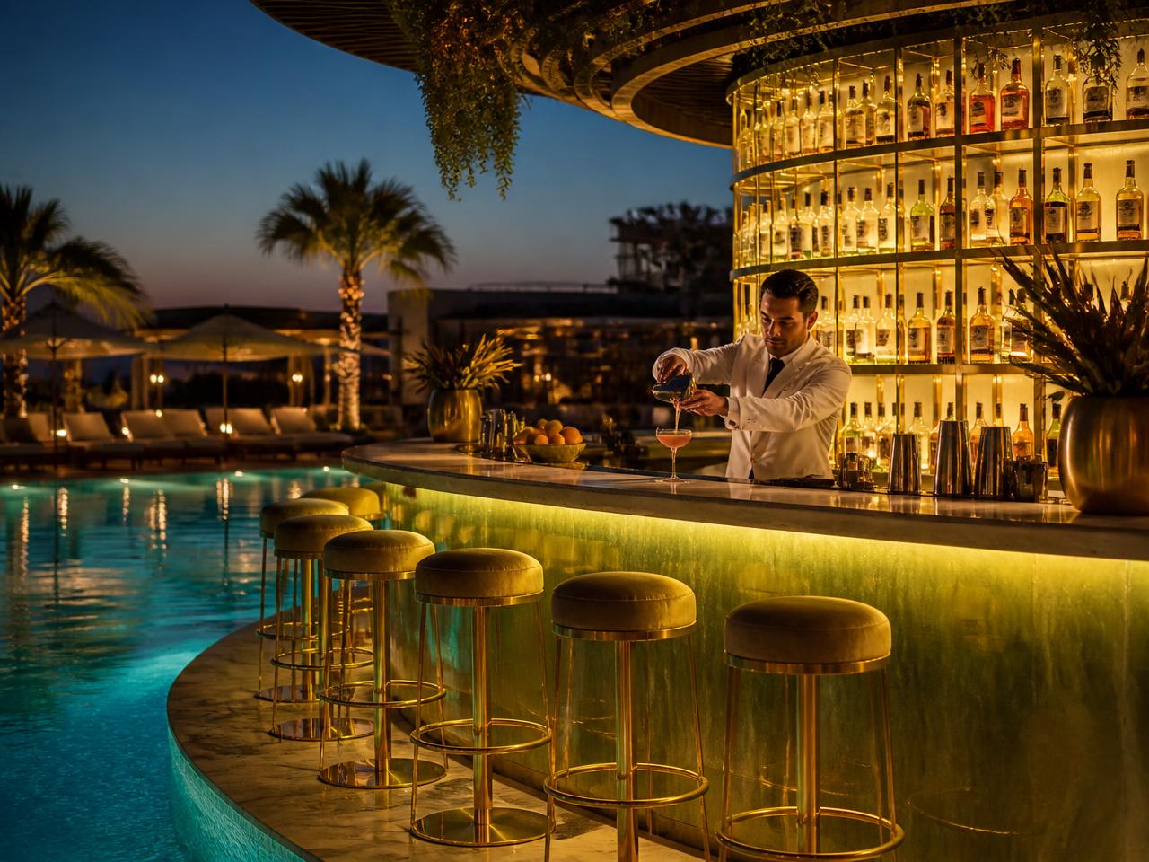 Gold Leaf — Poolside Bar